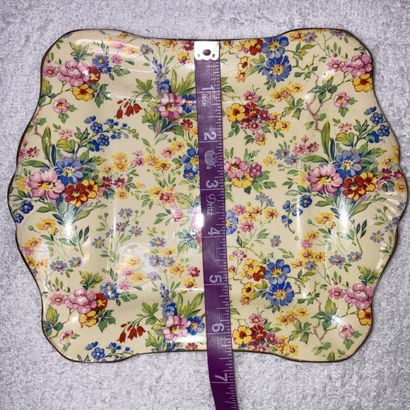 Grimwades royal wonton ivory floral feast small tray saville/lugged - Picture 2 of 7